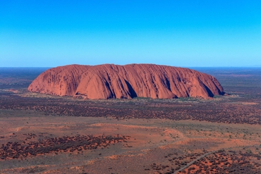 uluru aerial day